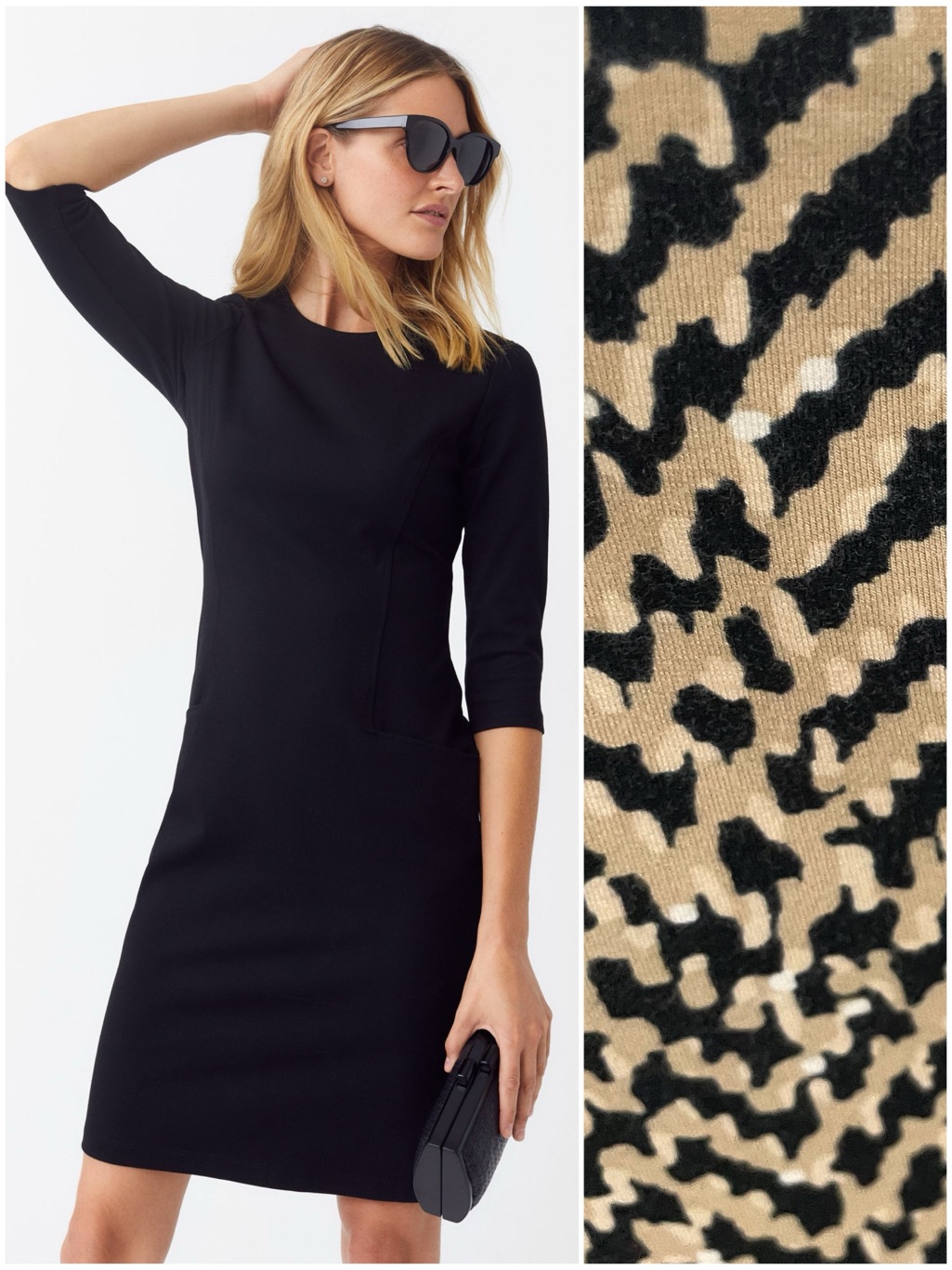 J. Mclaughlin Catalyst Dress In Perkins Tweed Bainbridge Stretch Jersey. 15